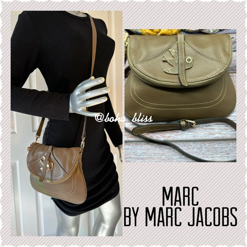 MARC BY MARC JACOBS | Brown Petal to the Metal Soft Pebble Leather Crossbody Bag